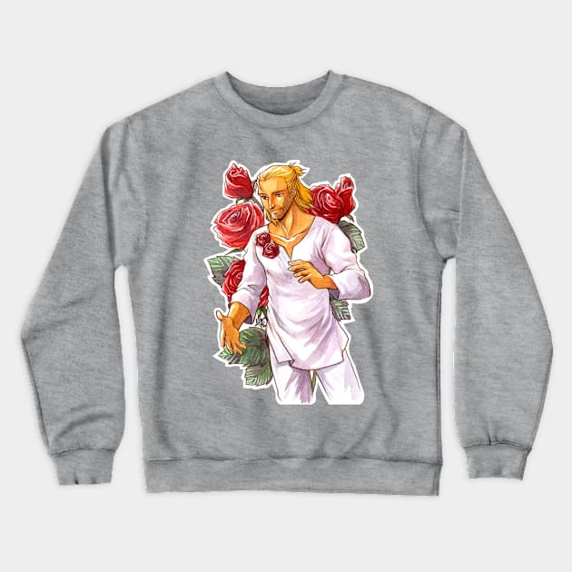 Passionate Rose Crewneck Sweatshirt by aimoahmed